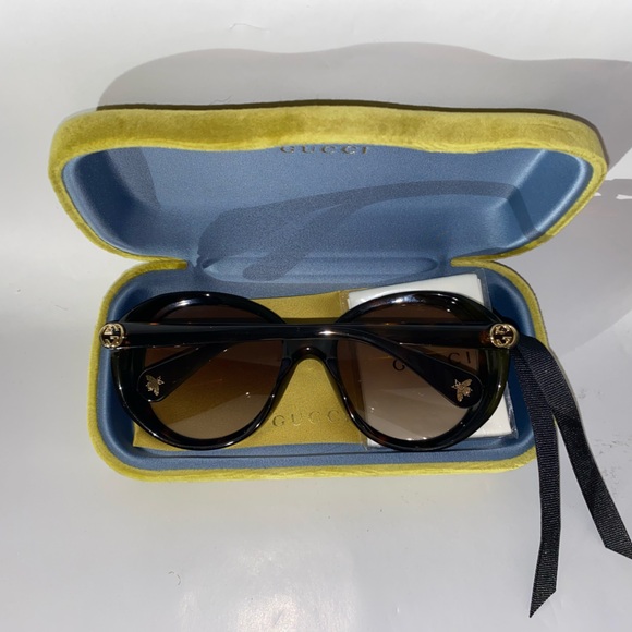 GUCCI Oversized Round Sunglasses Tortoise NEW in Box - Picture 14 of 16